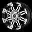 Dale Earnhardt Jr11. DJ1091 Cannon Wheel - Gloss Black With Machined Face